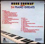Russ Conway 24 Piano Greats Rear
          Cover