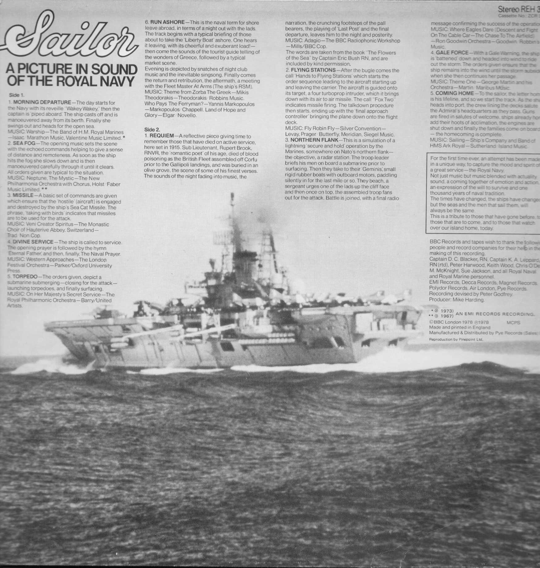 Sailor, The Royal Navy's Big
            Rear (Record Album Cover)