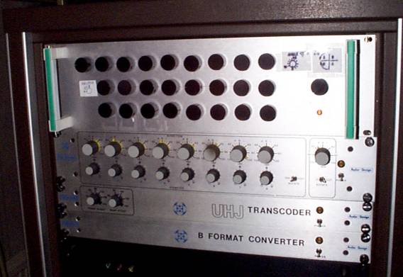 ambisonic decoder, audio and
        design pan-rotate unit, UHJ encoder, and B format converter