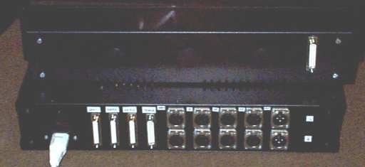 studio transmission
        switcher and remote rear panels